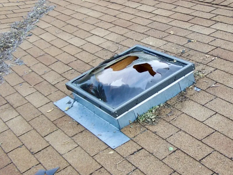 broken skylight in zachary la