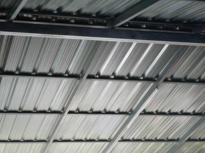 inside of carport with metal roofing applied gigapixel standard height 600px