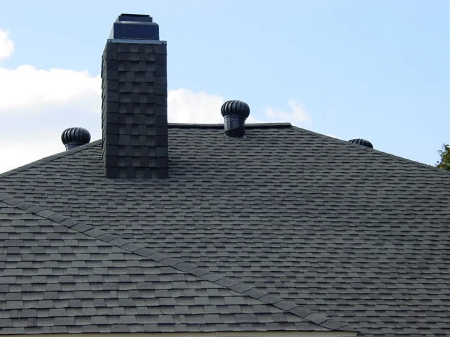 vented attic asphalt shingles