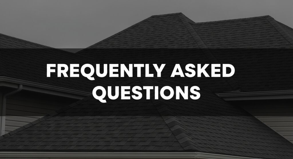 faq section freshly installed roof overlay