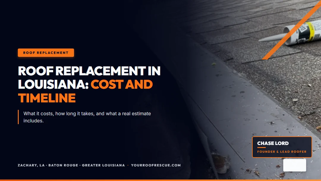 roof replacement louisiana cost timeline guide