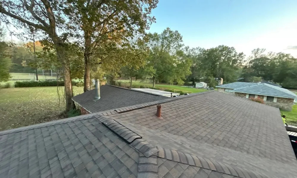 New shingle roof planes and ridge in Baker, Louisiana