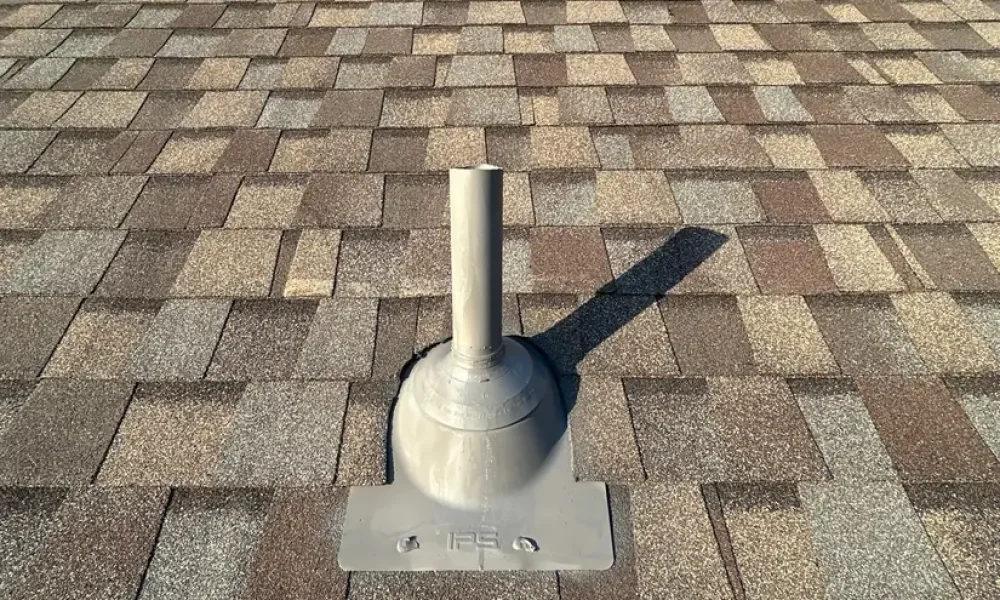 New architectural shingle roof detail in Ethel, Louisiana, installed by Roof Rescue