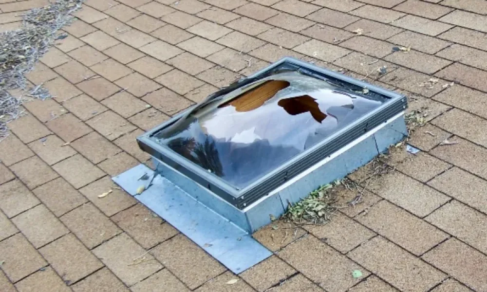 broken skylight in zachary la