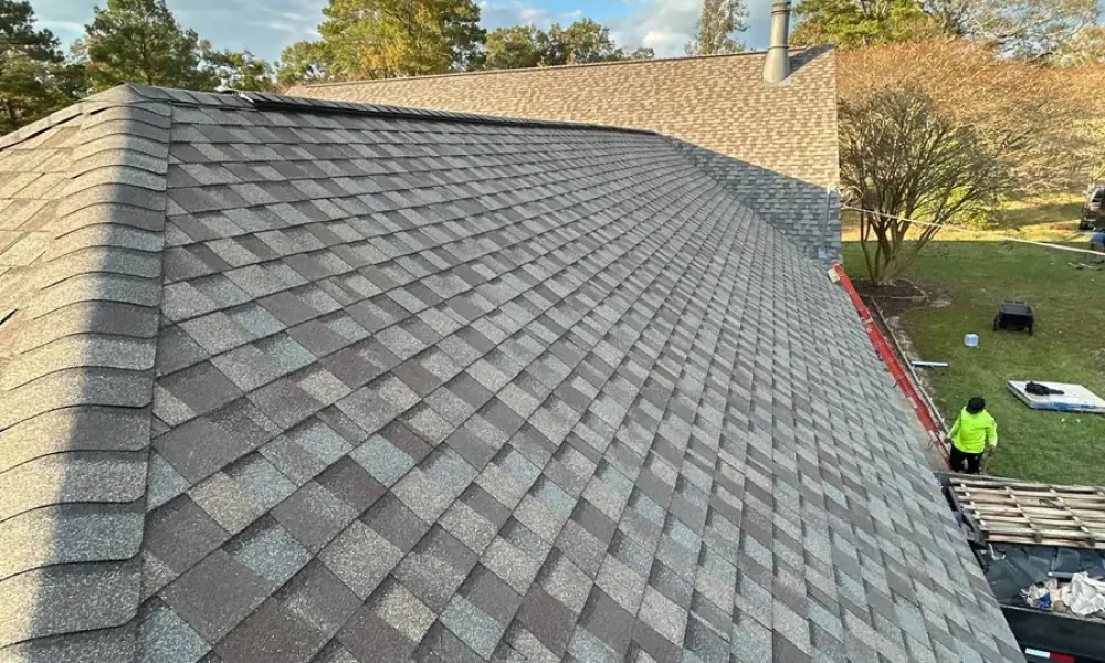 Completed CertainTeed Patriot roof on the Ethel, Louisiana home
