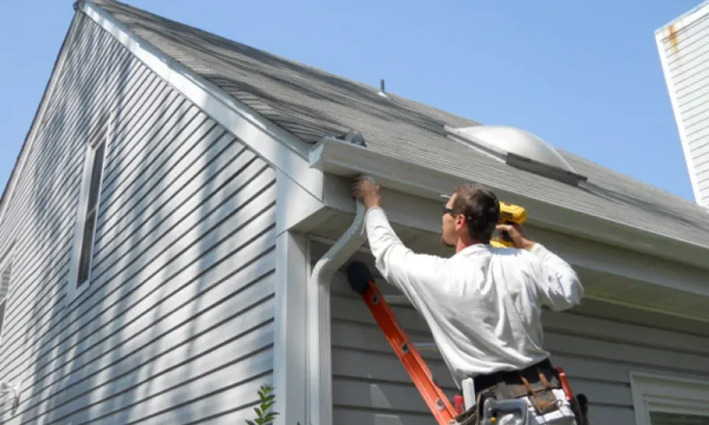 seamless gutter installation in zachary louisiana