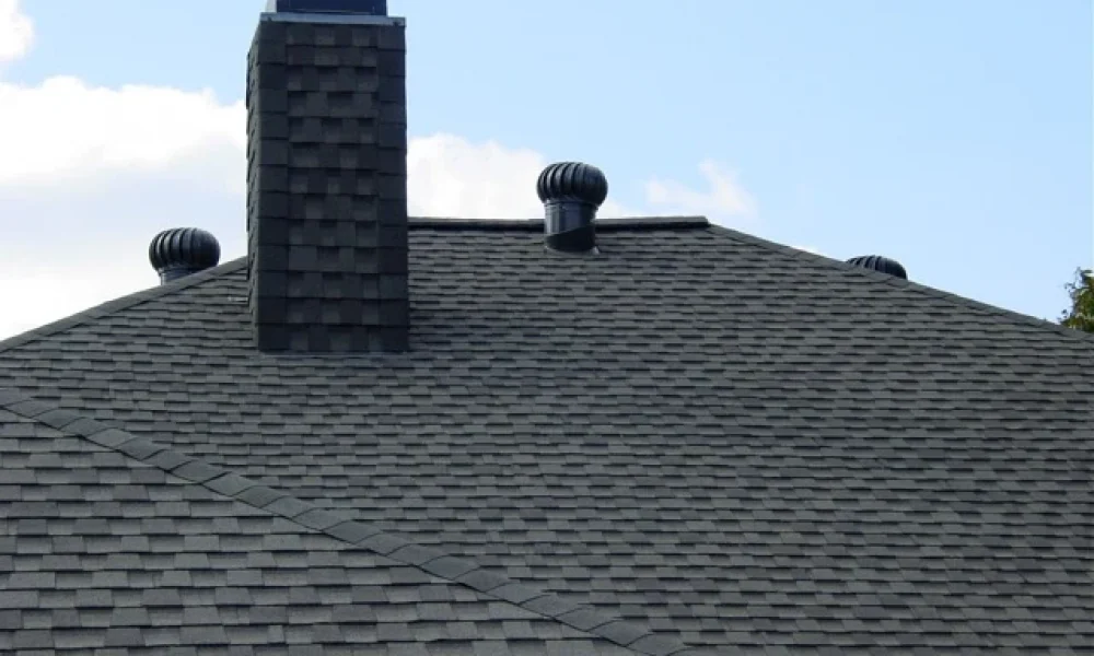 vented attic asphalt shingles